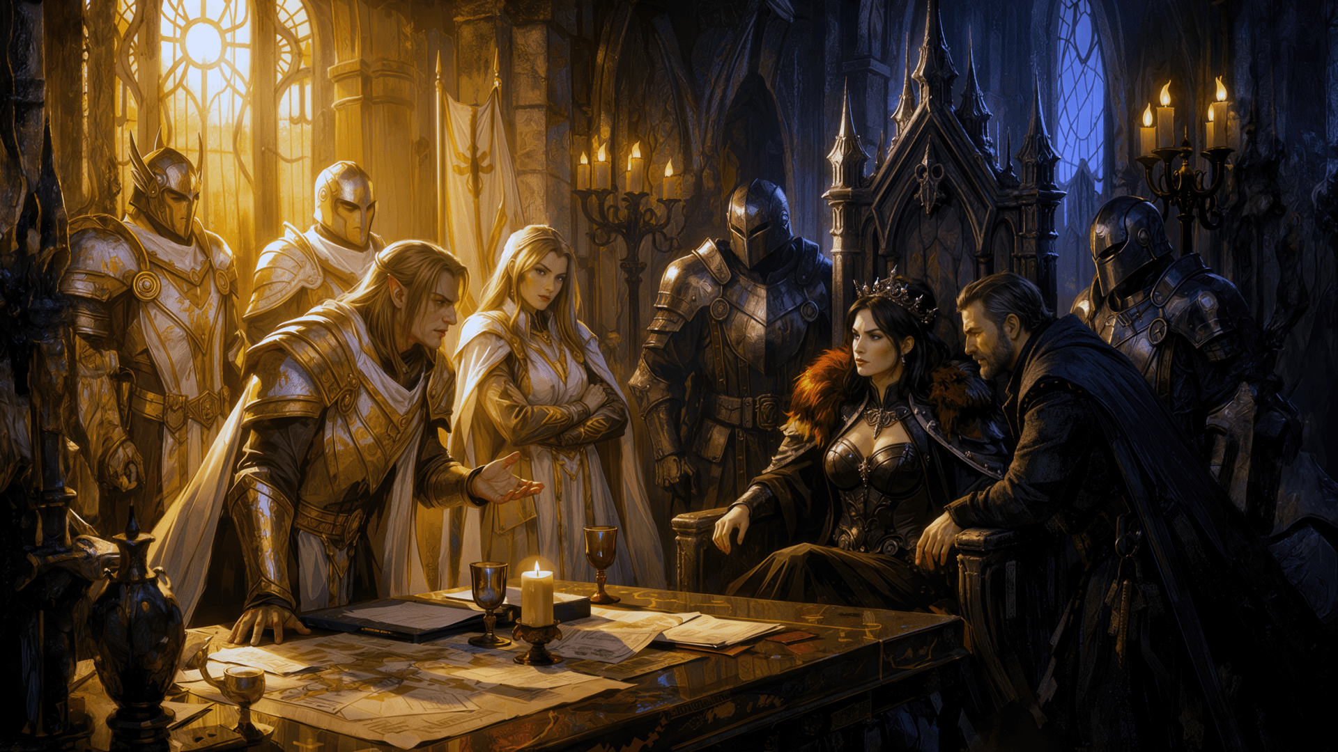 Delegates from across Morgath gather in Fort Valiance