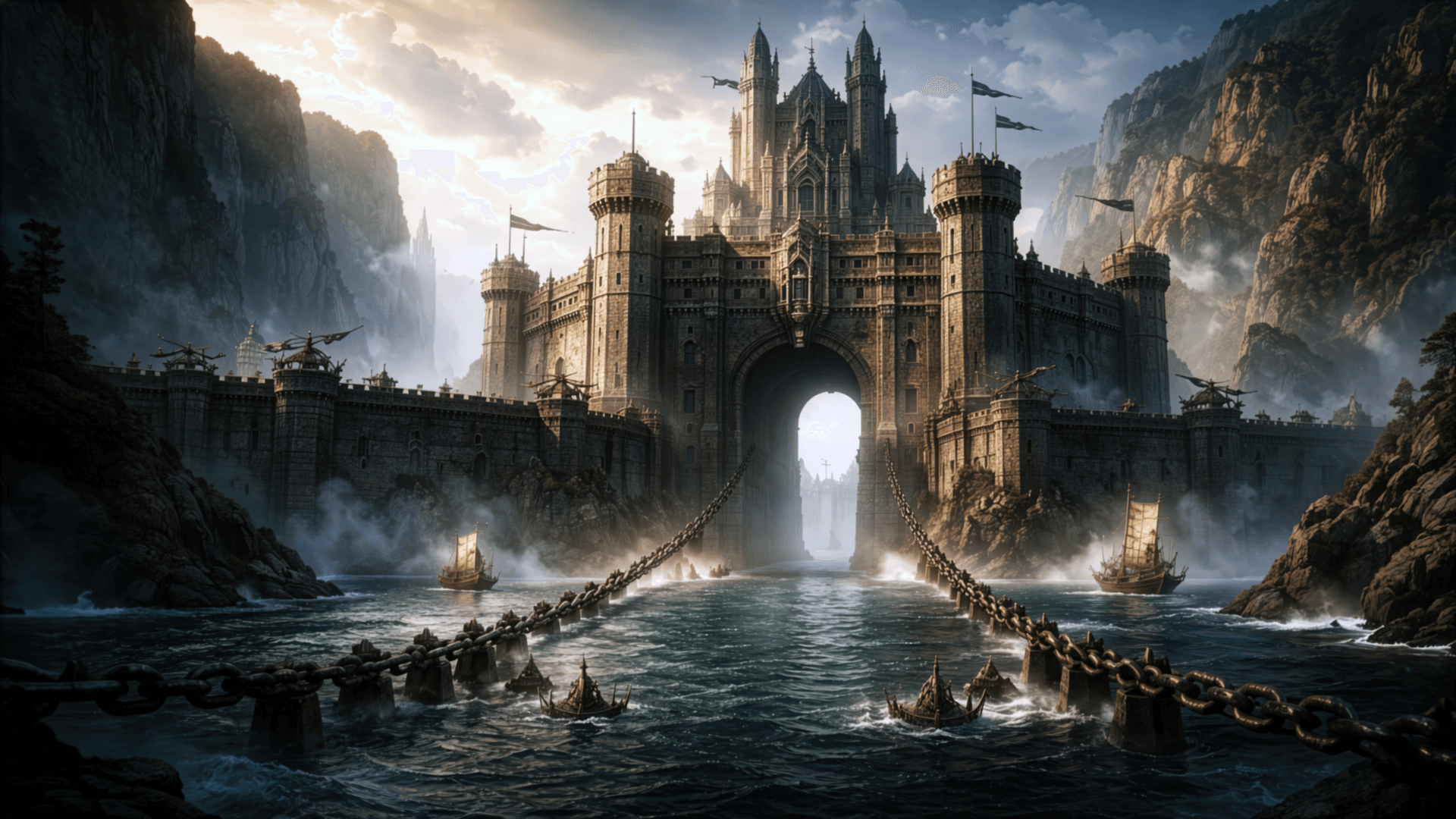 Fort Crestwave: wooden fortress perched on the Aldwyn River