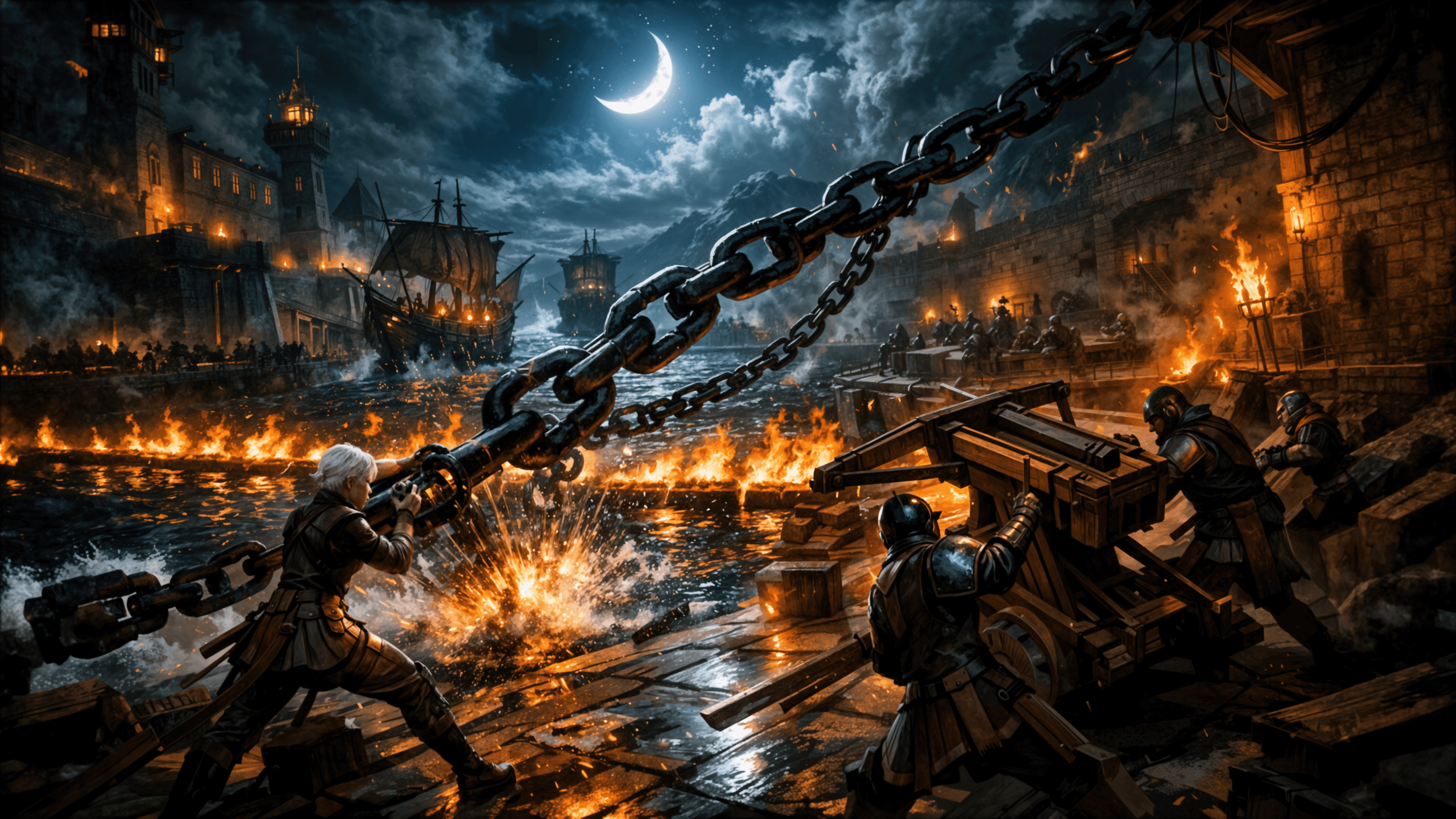 Battle at the harbour gates