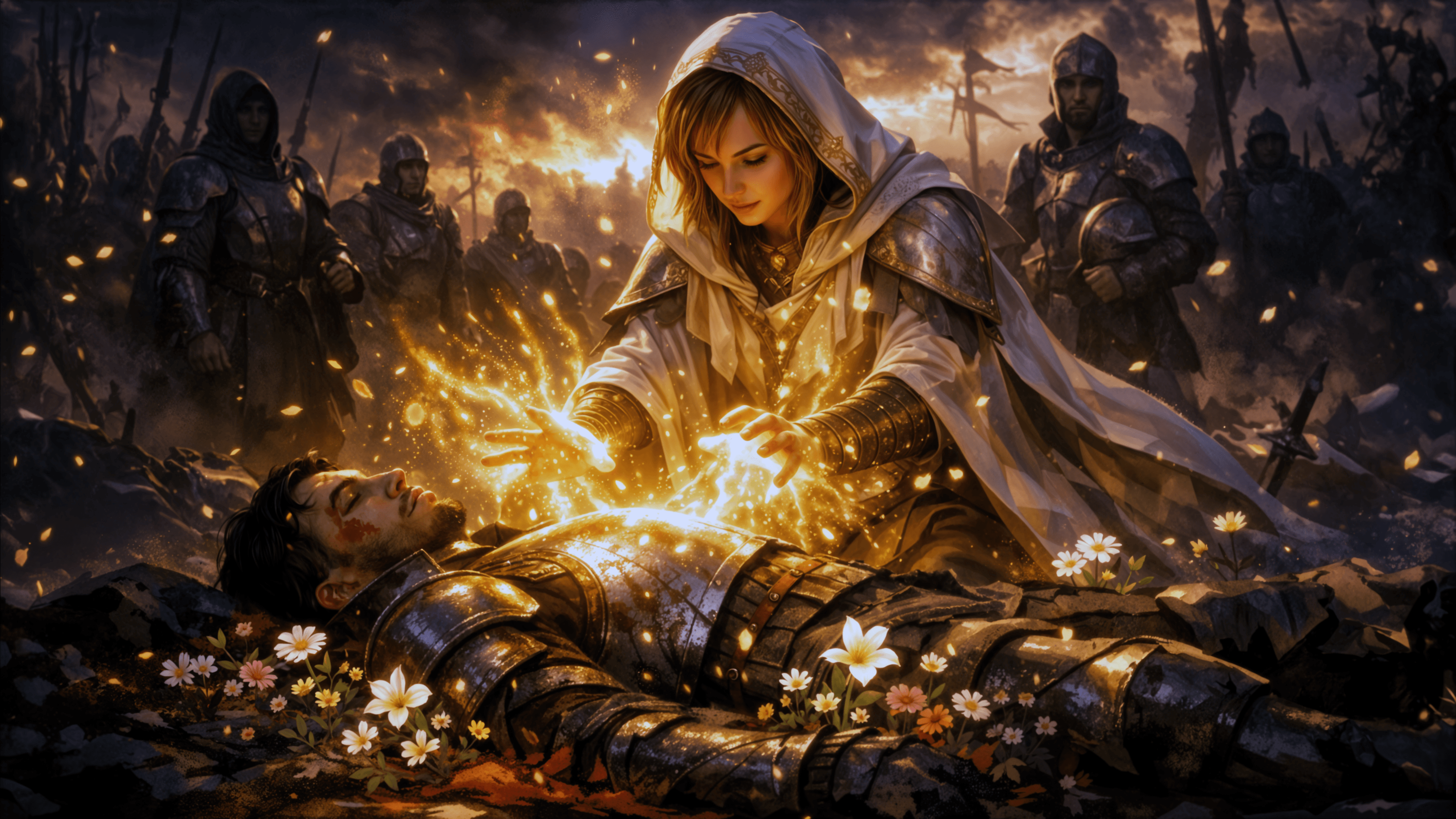 The healing hands of Solara's clergy