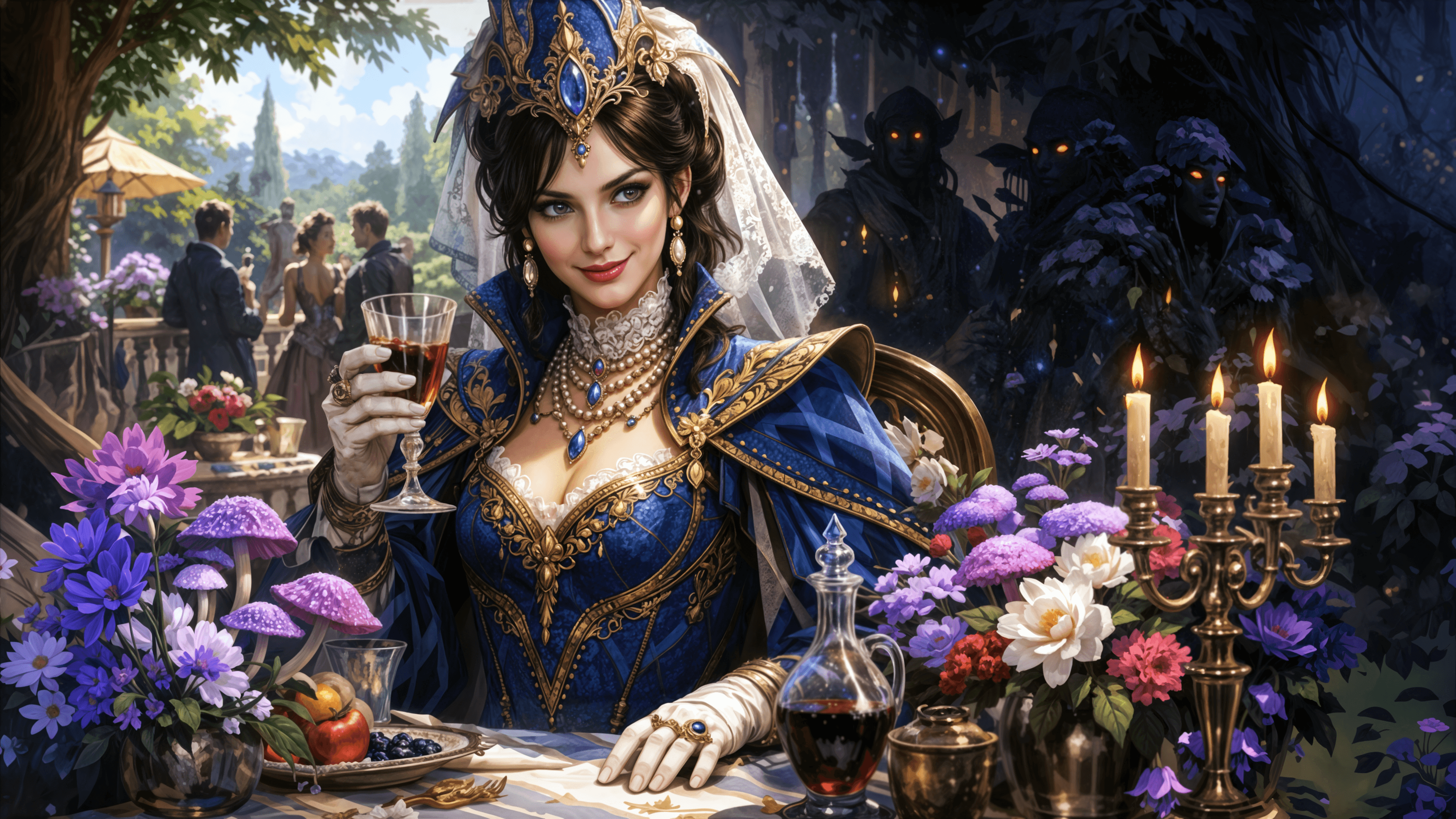 The noble families in council