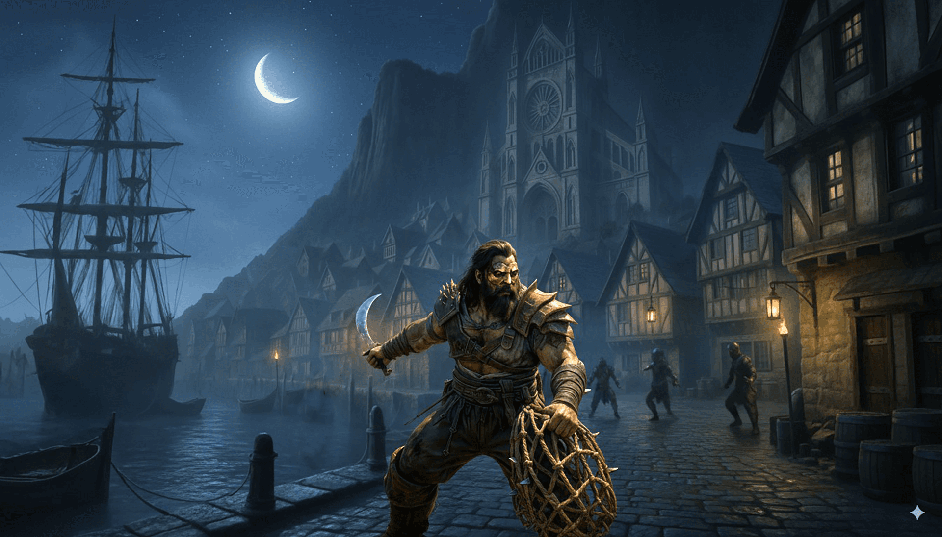 Silverwatch Haven under moonlight